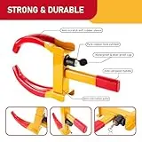 Cartman 2er-Pack Strapazierfähige Radkralle für Anhänger, Universal-Sicherheitsreifen, verstellbares Diebstahlsicherungsschloss für Anhänger, SUV, Boote, ATV, Motorräder, Golfwagen, 4 Schlüssel - 3