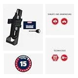 ABUS Faltschloss Bordo Granit 6500K mit SH-Schlosshalter - Fahrradschloss mit XPlus Zylinder für hohen Manipulationsschutz - ABUS-Sicherheitslevel 15 - Länge 90 cm - 2