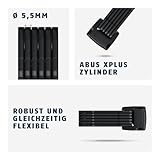 ABUS Faltschloss Bordo Granit 6500K mit SH-Schlosshalter - Fahrradschloss mit XPlus Zylinder für hohen Manipulationsschutz - ABUS-Sicherheitslevel 15 - Länge 90 cm - 5