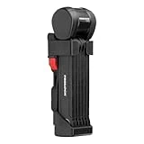 TRELOCK FS 580/90 TORO Faltschloss – Länge 90 cm – Sicherheitsstufe 15 – inkl. X-Press Halter – Fach für Tracking Tag, Schwarz - 2