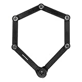 TRELOCK FS 580/90 TORO Faltschloss – Länge 90 cm – Sicherheitsstufe 15 – inkl. X-Press Halter – Fach für Tracking Tag, Schwarz - 6