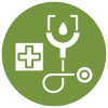 healthcare and medical clinics industry icon