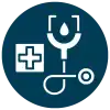 healthcare and medical clinics industry icon