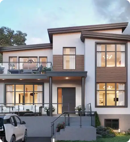 Professional custom home design services for modern family residences.