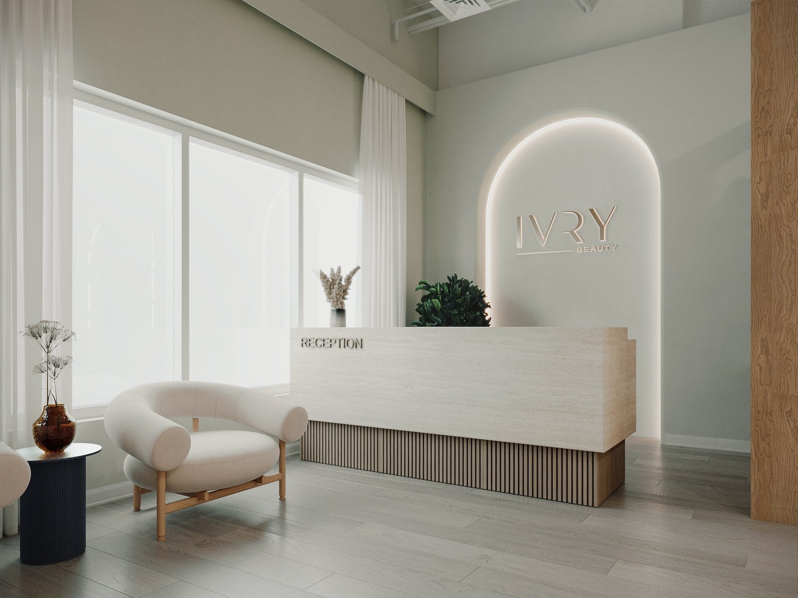 ivry beauty salon reception desk