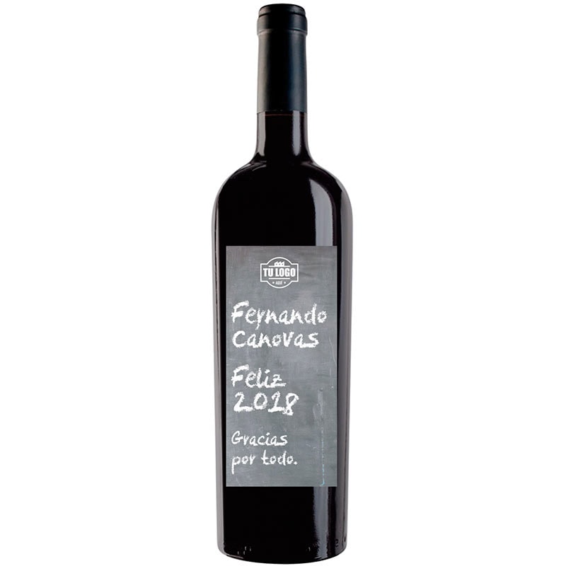 Botella de vino personalizada regalo de empresa EM003
