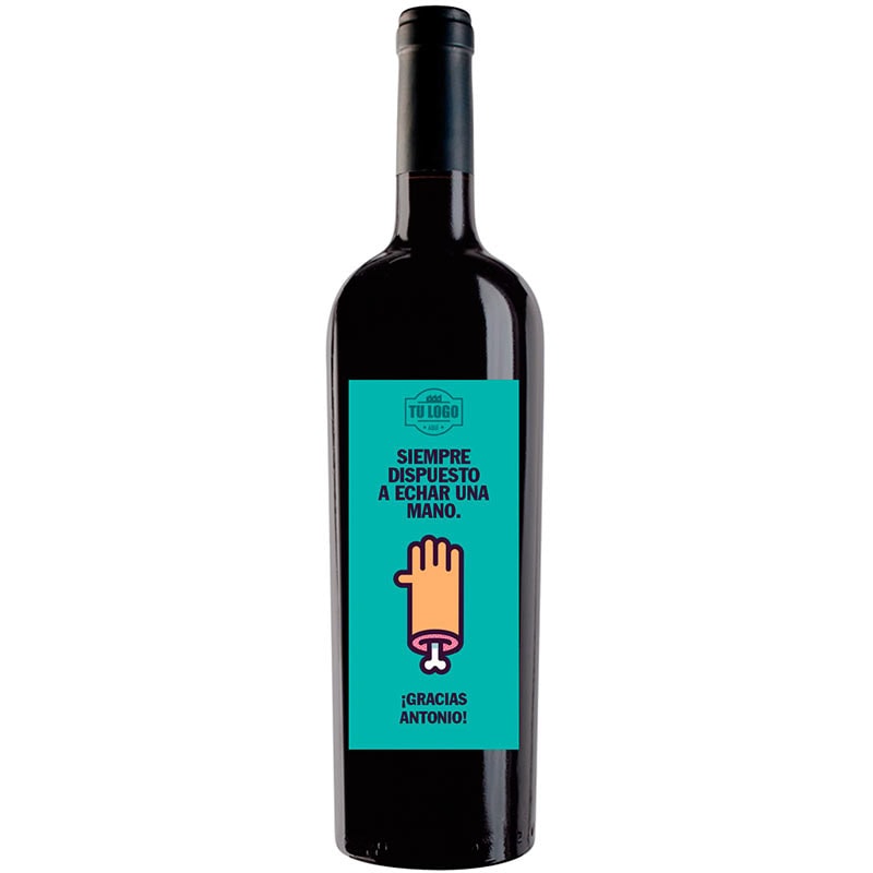 Botella de vino personalizada regalo de empresa EM006