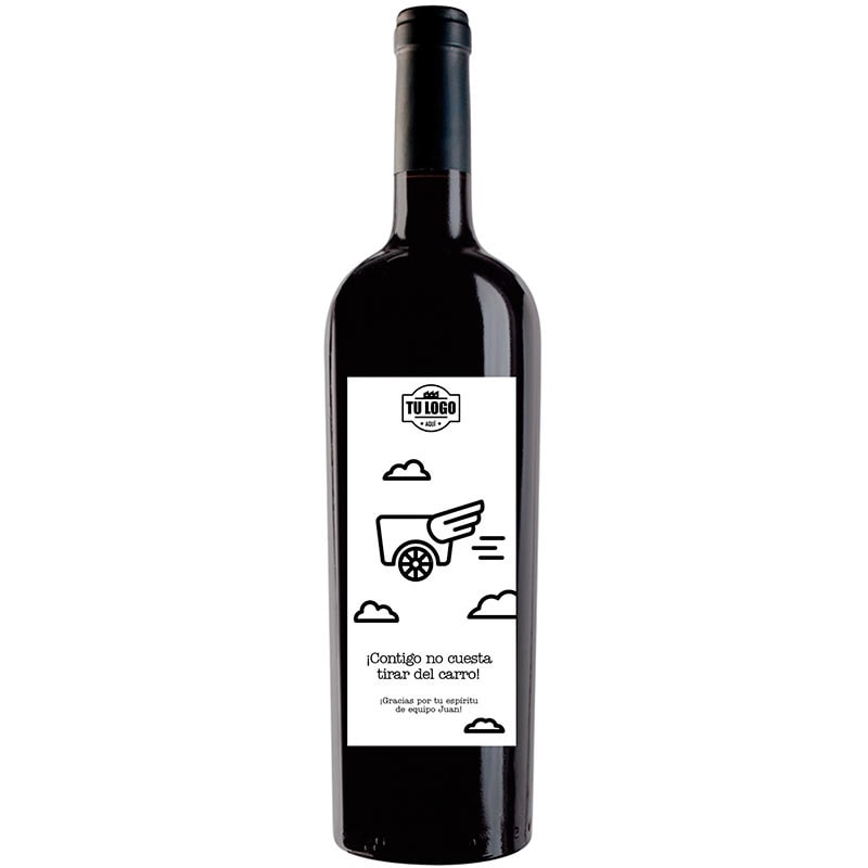 Botella de vino personalizada regalo de empresa EM008
