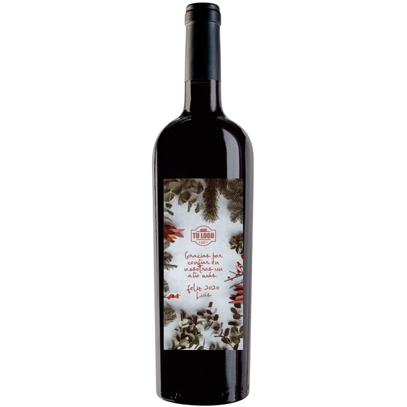 Botella de vino personalizada regalo de empresa EM021
