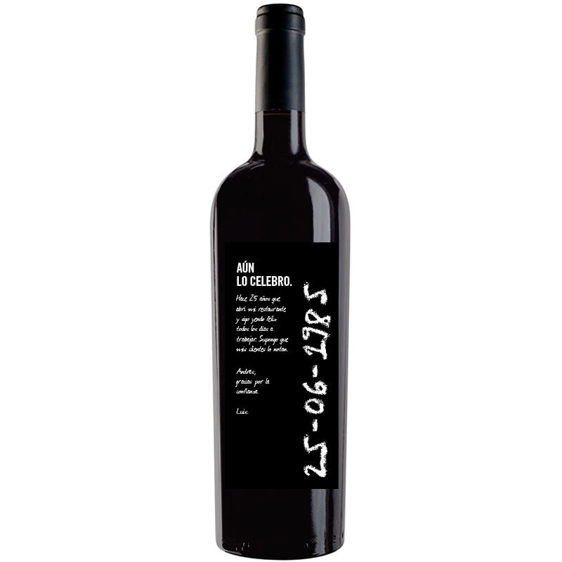 Botella de vino personalizada F002