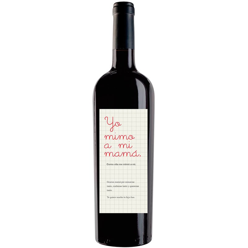 Botella de vino personalizada F010