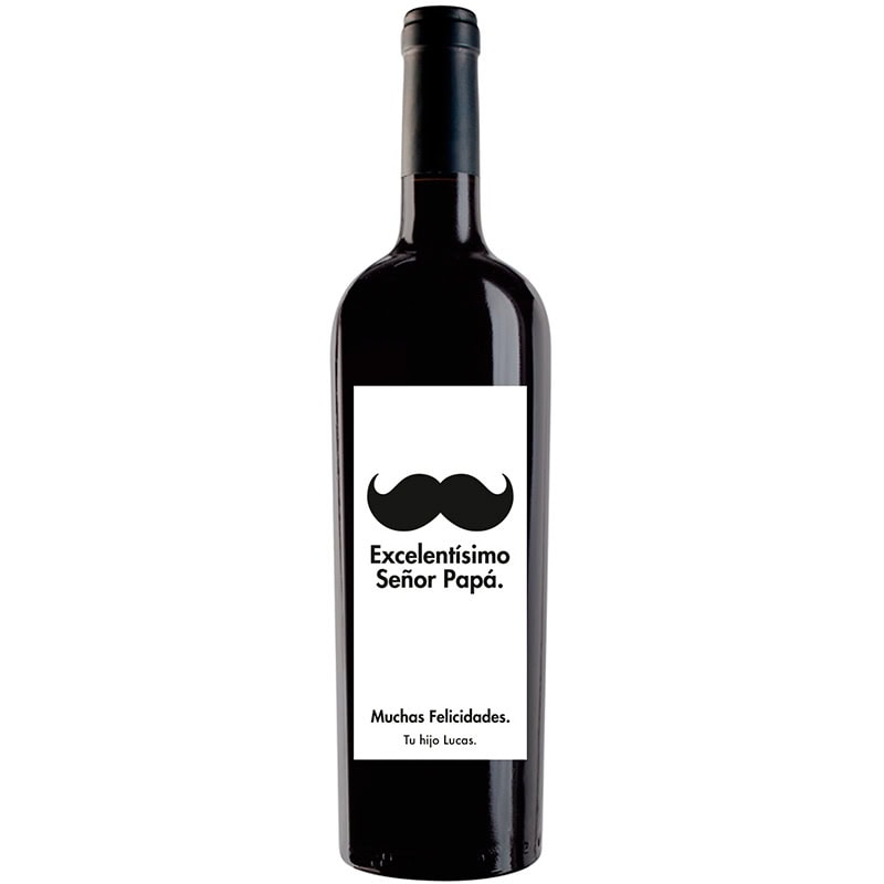 Botella de vino personalizada F011