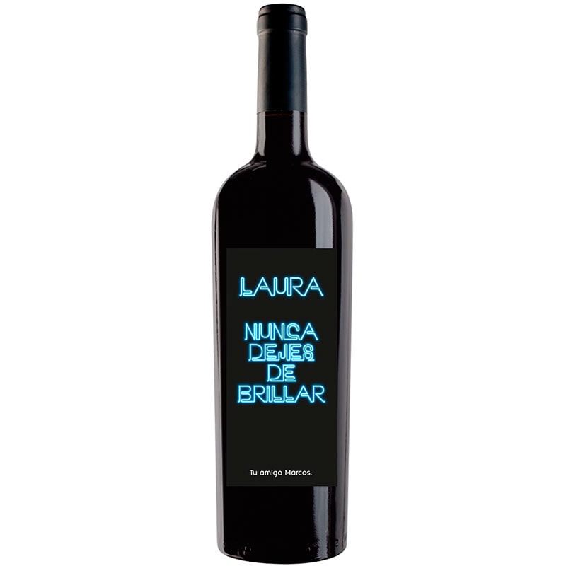 Botella de vino personalizada L011
