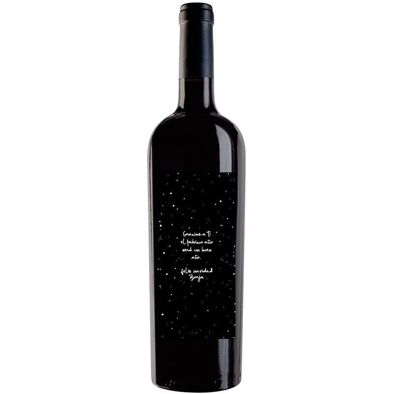 Botella de vino personalizada Navidad N013