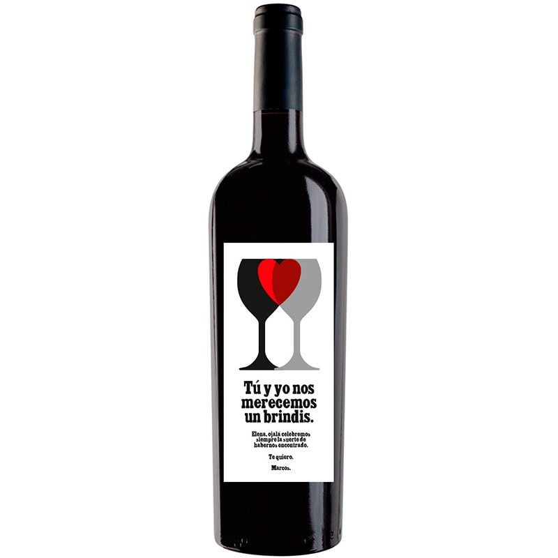 Botella de vino personalizada R004
