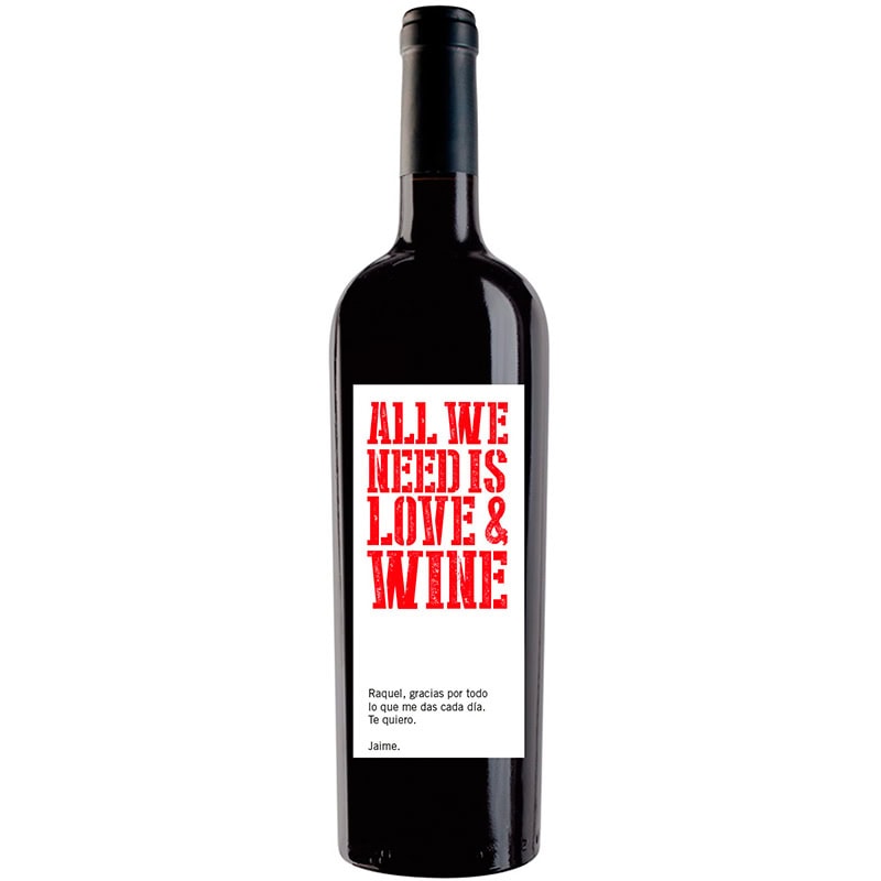 Botella de vino personalizada R006