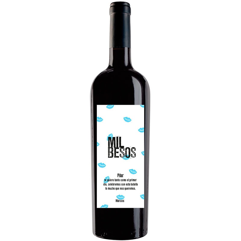 Botella de vino personalizada R010