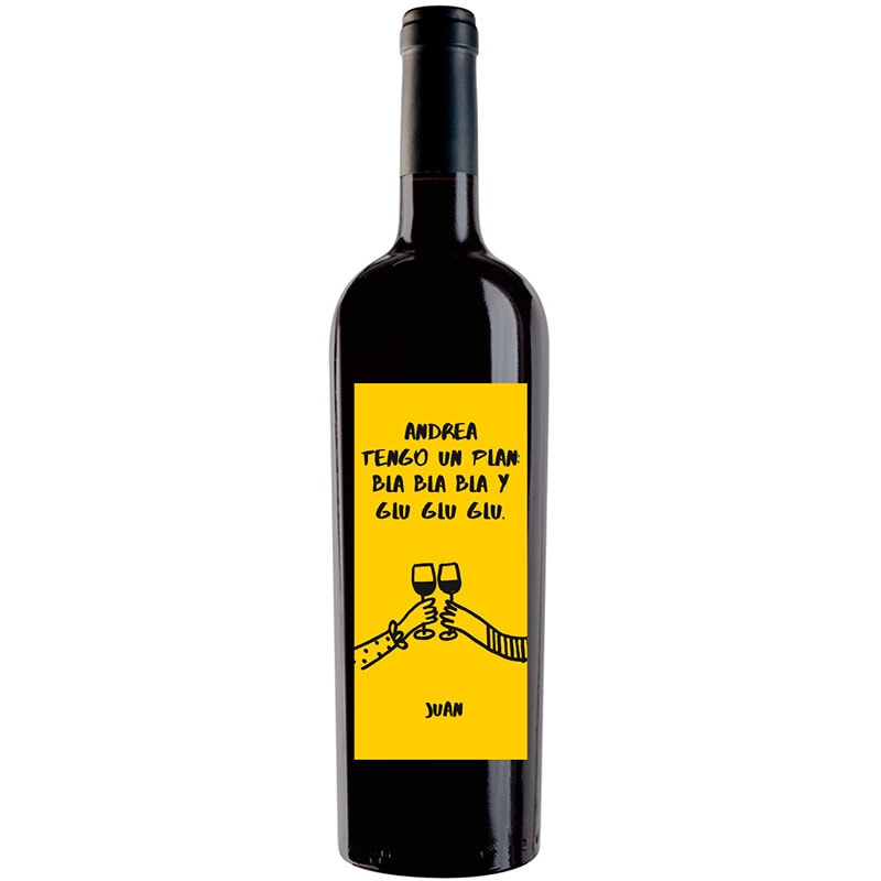 Botella de vino personalizada R012