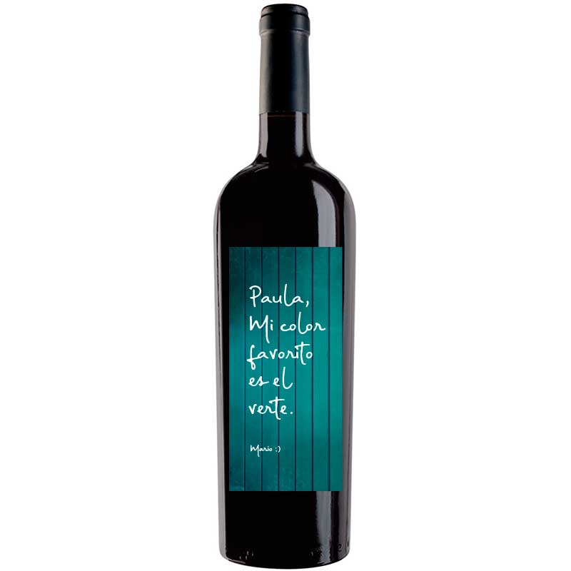 Botella de vino personalizada R023