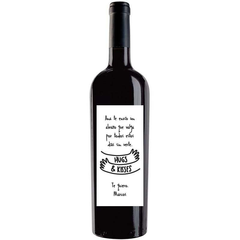 Botella de vino personalizada R025