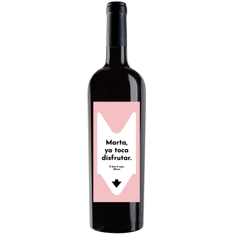 Botella de vino personalizada R027