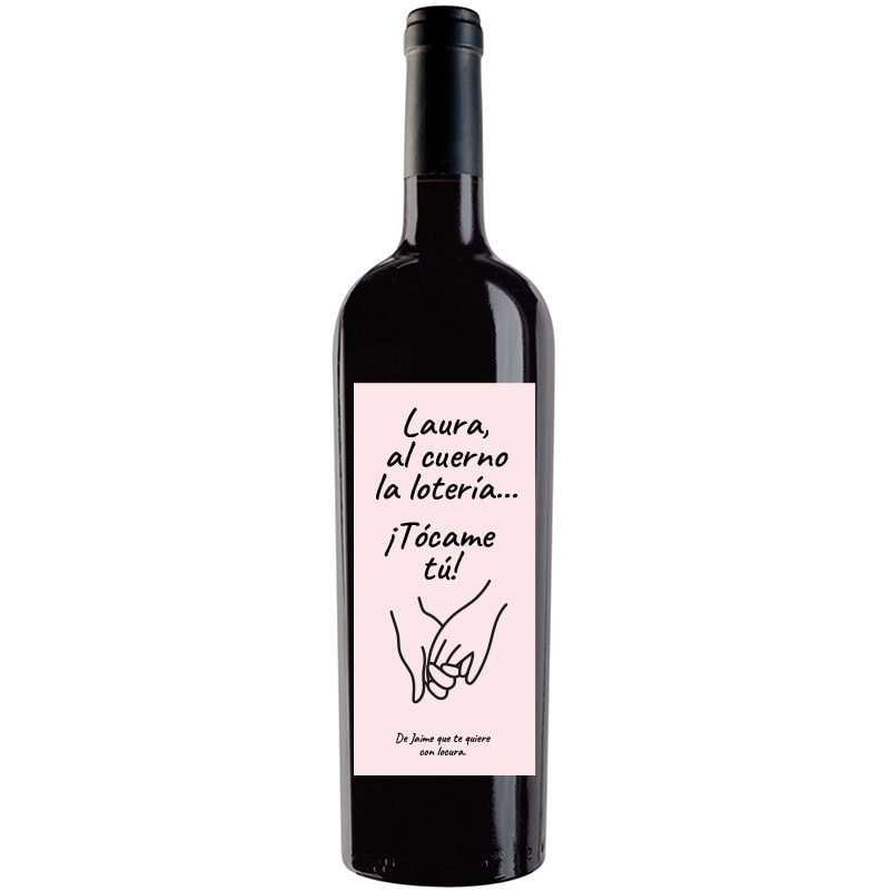 Botella de vino personalizada R029