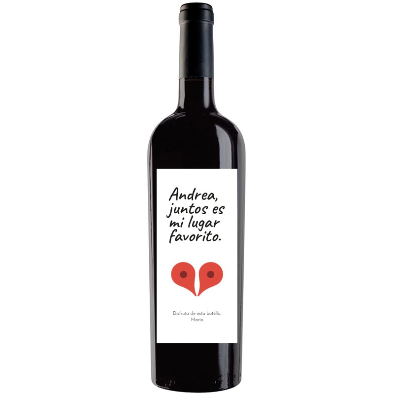 Botella de vino personalizada R030