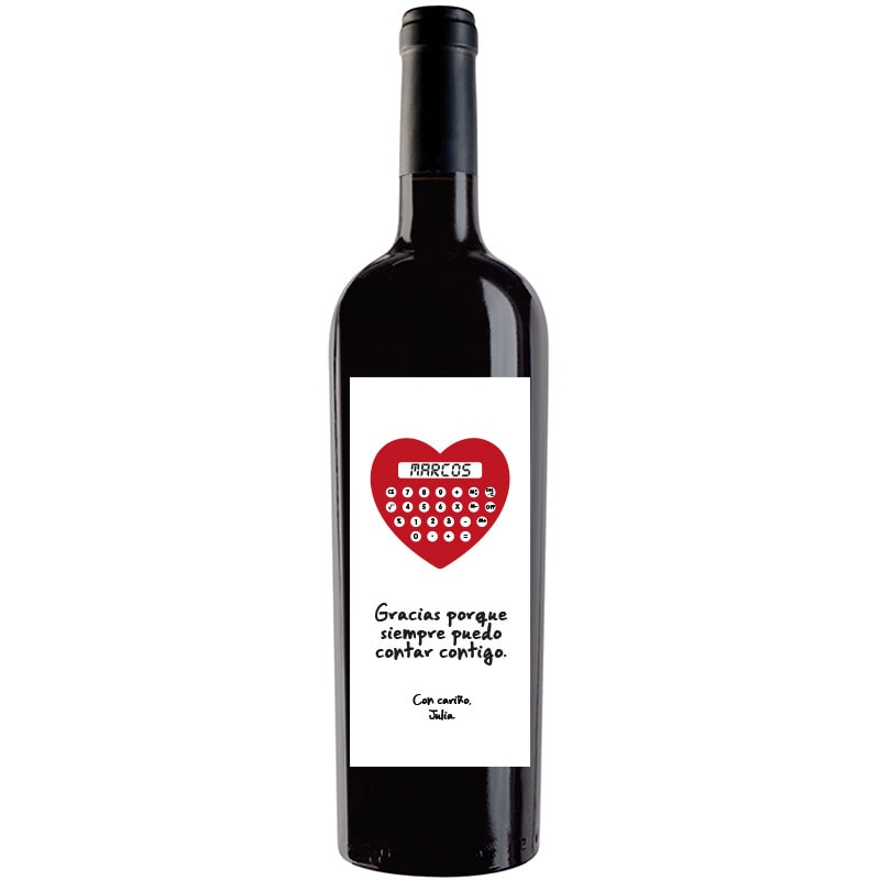Botella de vino personalizada R032