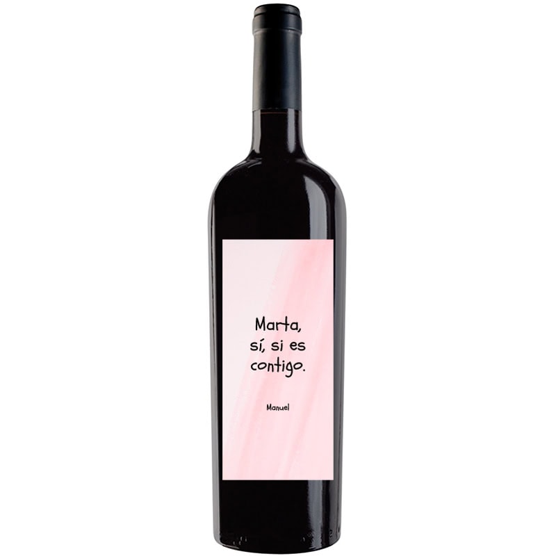 Botella de vino personalizada R033