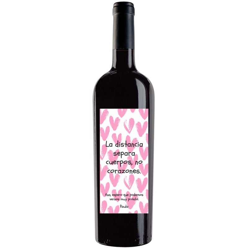 Botella de vino personalizada R034