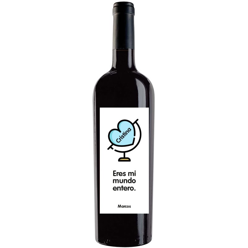 Botella de vino personalizada R035