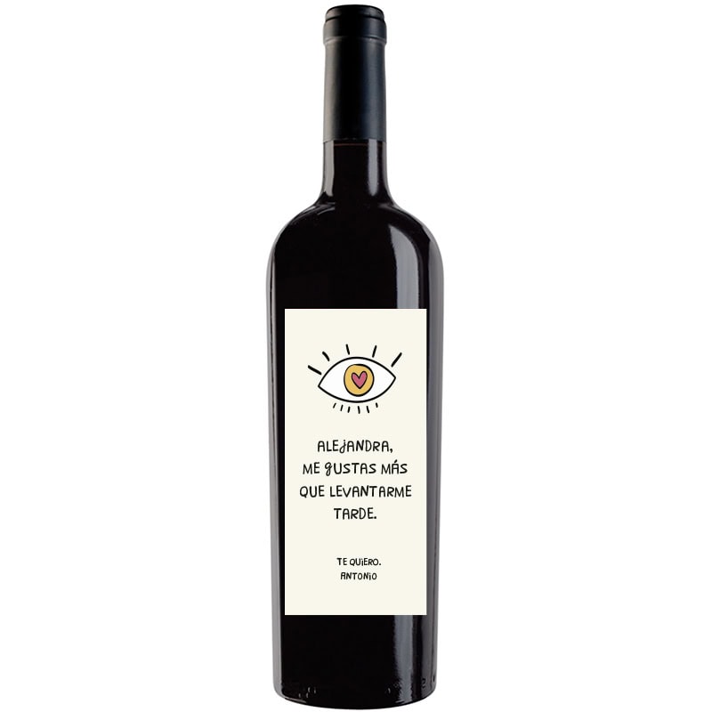 Botella de vino personalizada R036
