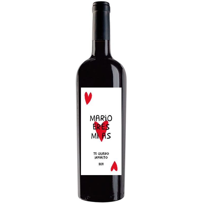 Botella de vino personalizada R037