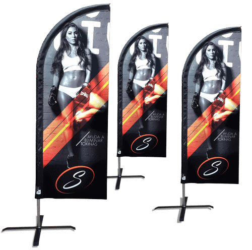 banderas publicitarias para ferias y eventos comerciales