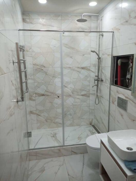 montáž odpadu wc foto