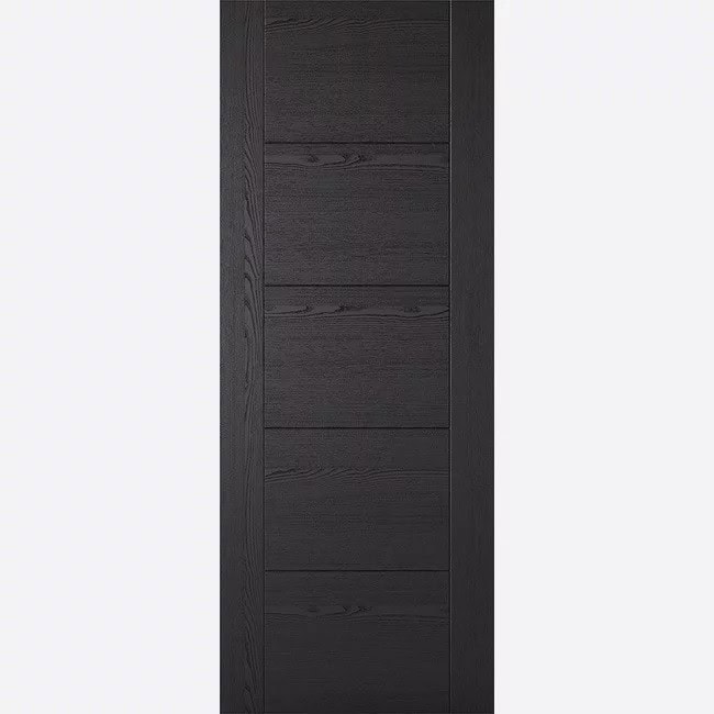 Black Ash Laminated Vancouver 5P Internal Door_