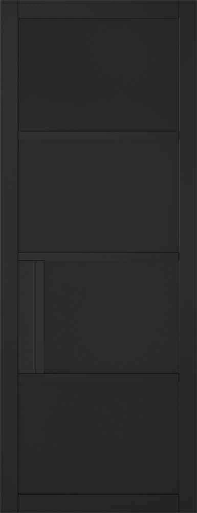 LPD Chelsea 4P Primed Plus Black Internal Door