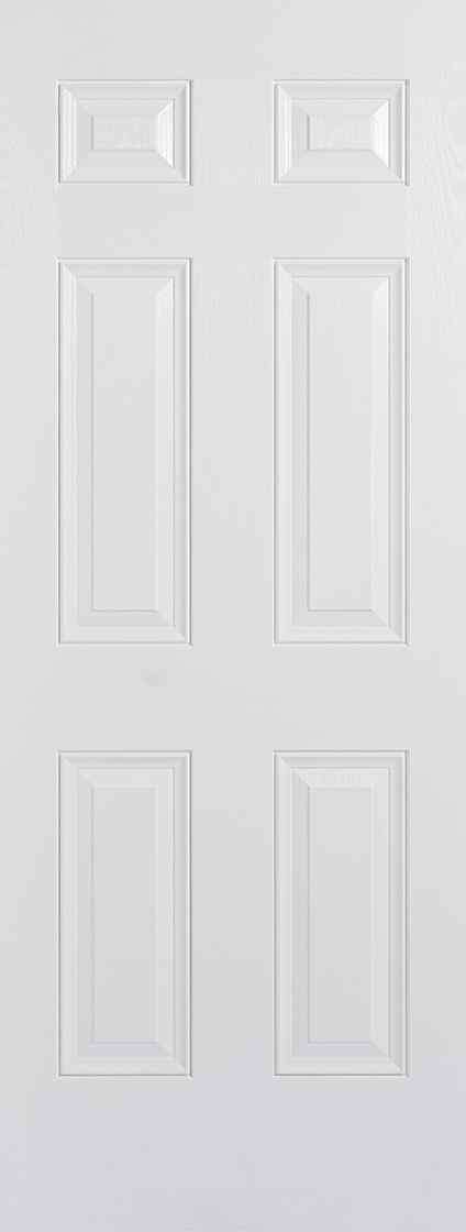 LPD GRP Colonial 6P White Pre-Finished External Composite Door