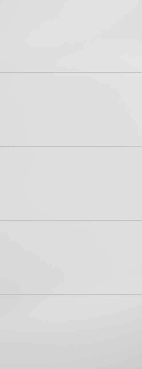 LPD White Moulded Horizontal Four Line Primed Internal Door