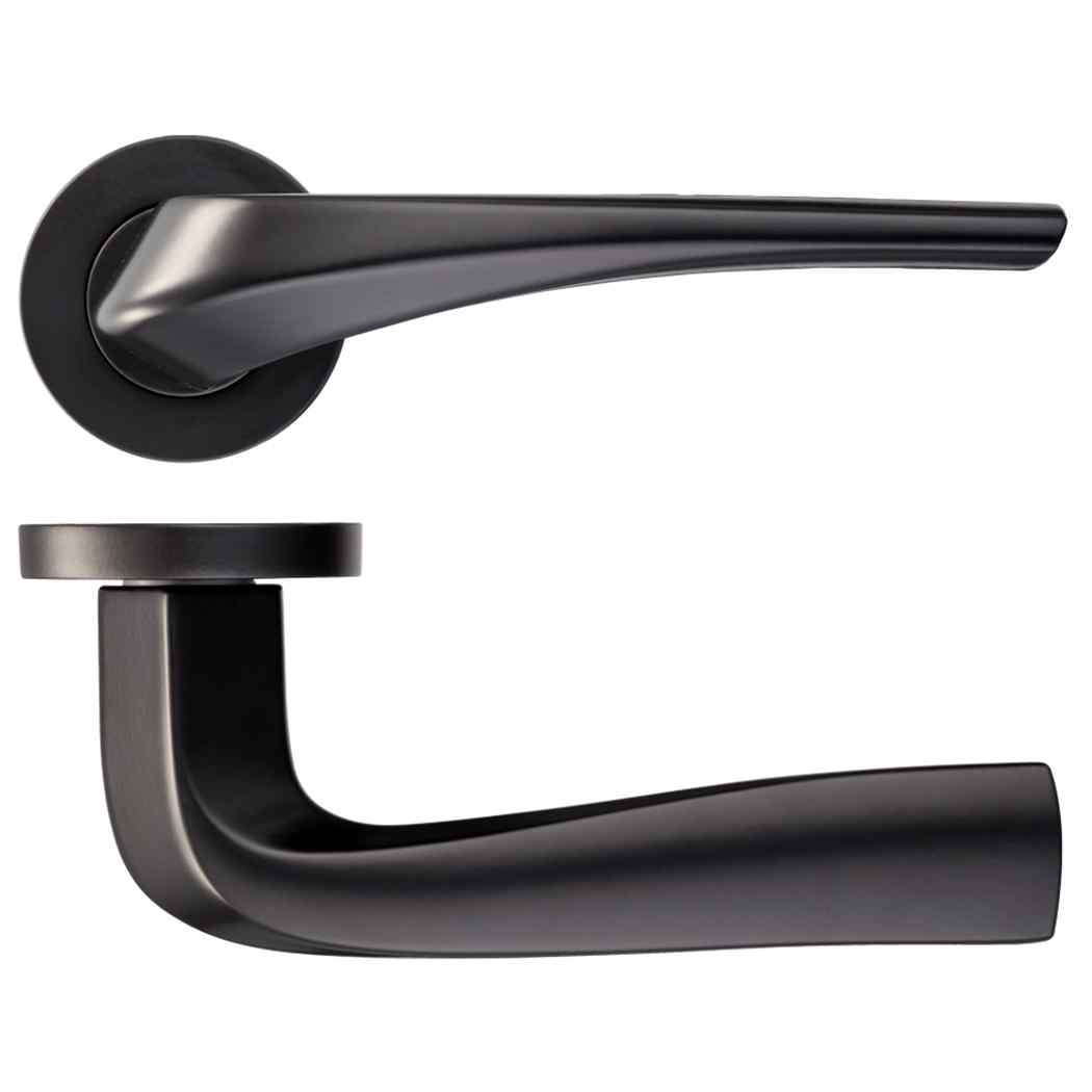 lpd ironmongery draco matt black privacy handle hardware pack