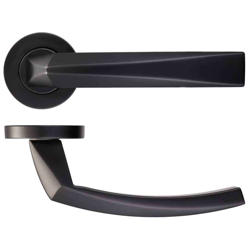 lpd ironmongery hercules matt black privacy handle hardware pack