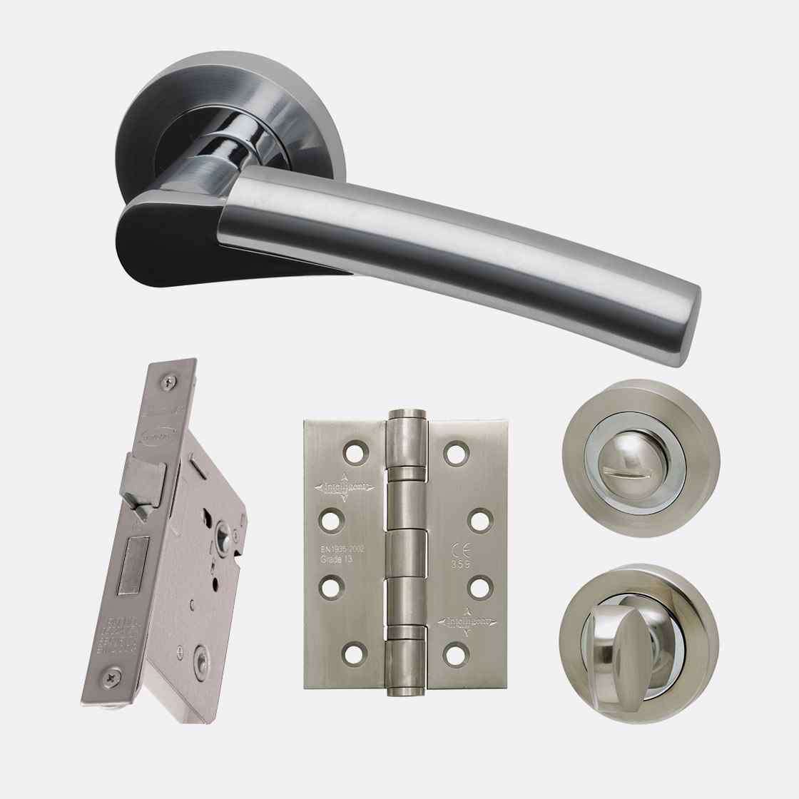 LPD Ironmongery Neptune Handle Privacy Hardware Pack