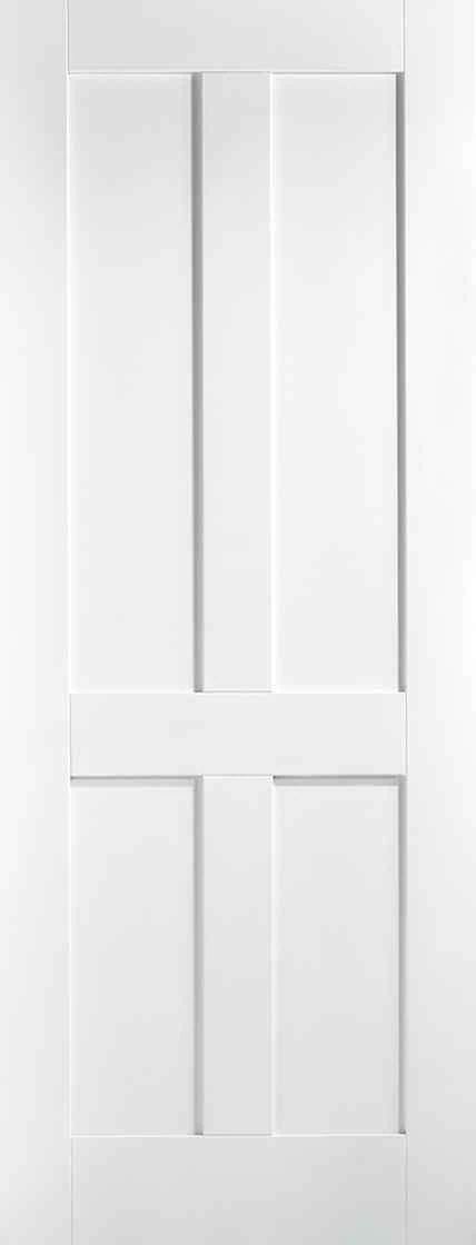 LPD White London 4P Primed Internal Door