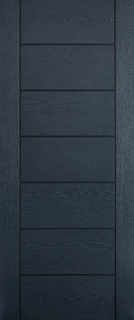 LPD GRP Modica Grey Pre-Finished External Composite Door