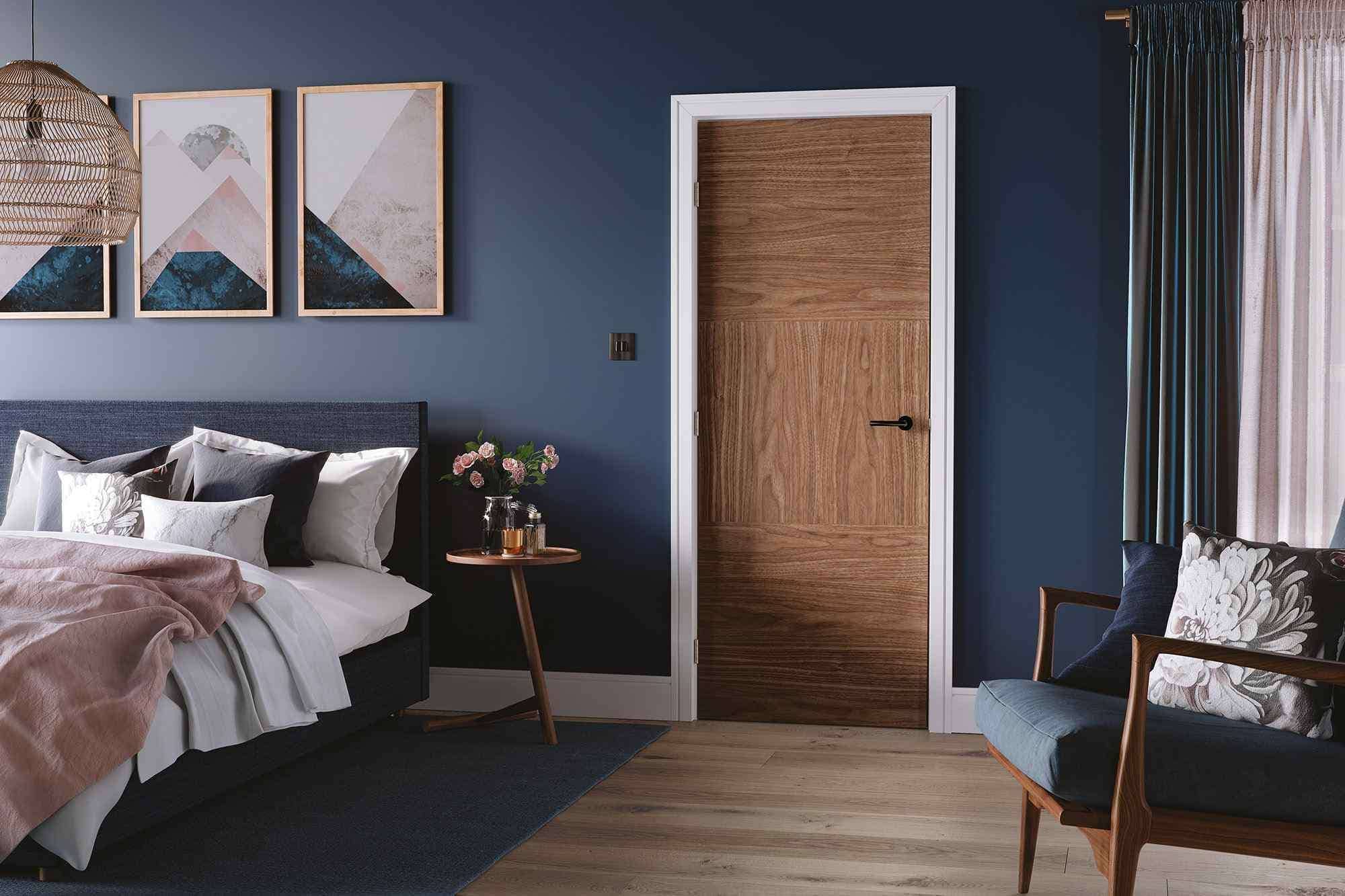 lpd tres pre finished walnut internal door 2