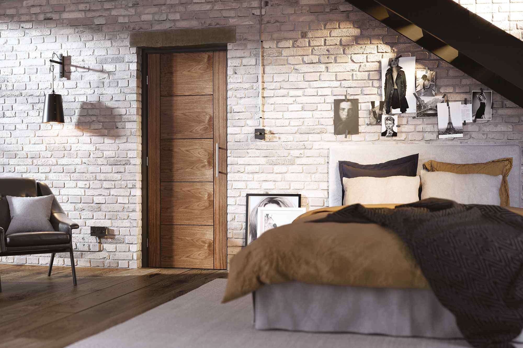 lpd vancouver 5p pre finished walnut internal door 2