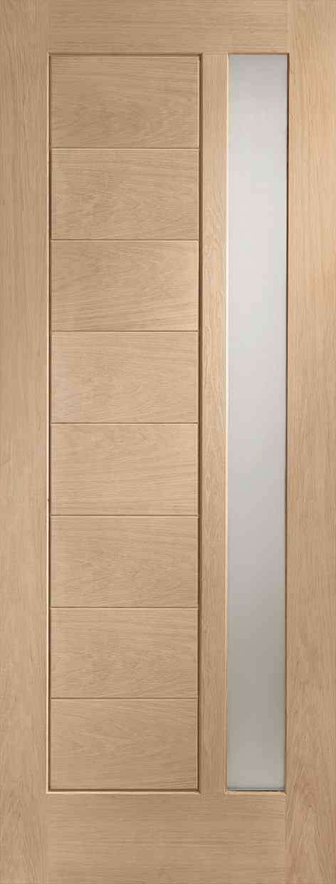 xl joinery modena double glazed external oak door dowelled with obscure glass