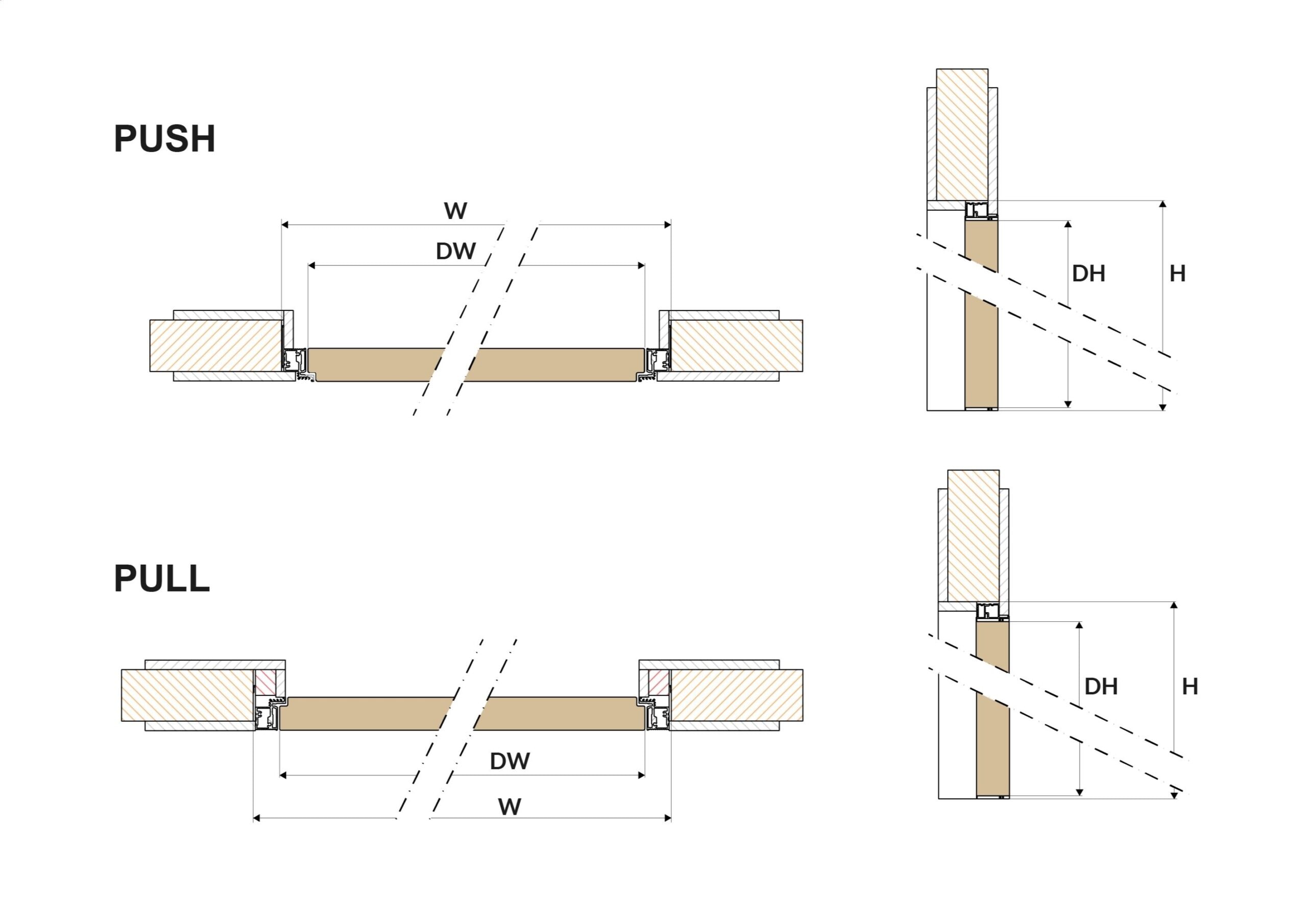 Invisible Frameless Hidden Concealed White Primed Flush FD30 Fire Door - Image 10