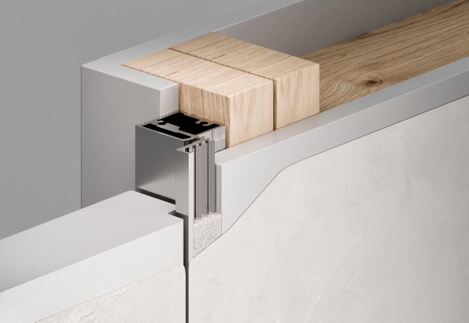 Invisible Frameless Hidden Concealed White Primed Flush FD30 Fire Door - Image 14