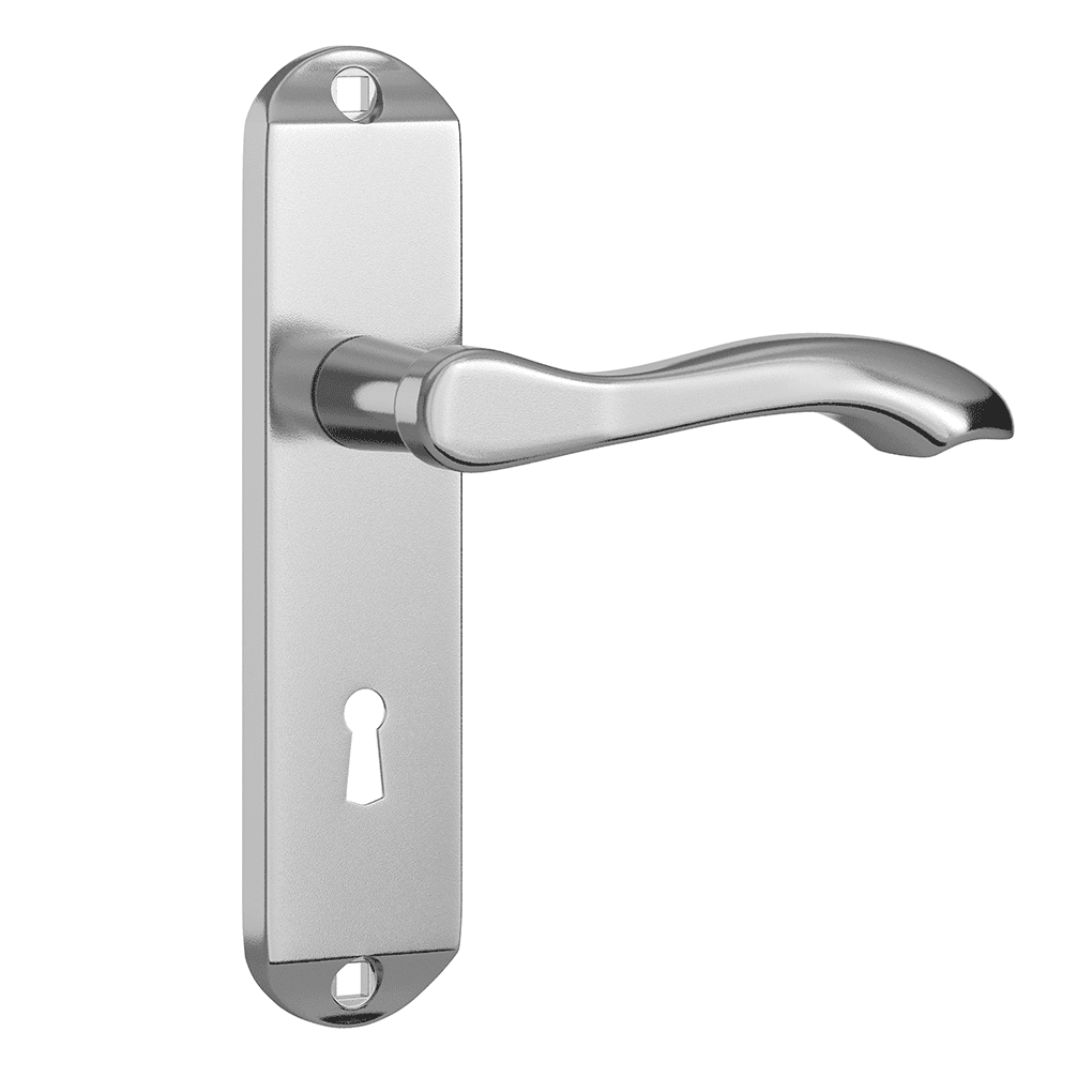 Ironmongery External Polished Chrome Handle Set - Image 2